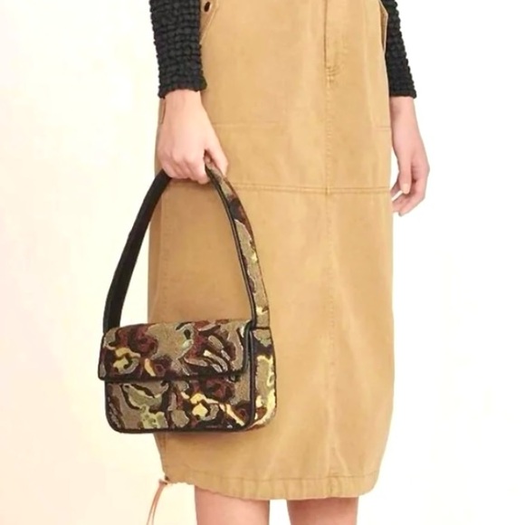 🌺🎉HP🎉🌺 NWOT Staud Beaded Tommy Shoulder Bag Tropical Camo 🌟Rare Find🌟 - Picture 12 of 16